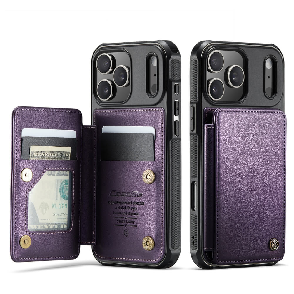 Redeo RFID Blocking Wallet iPhone Case Purple