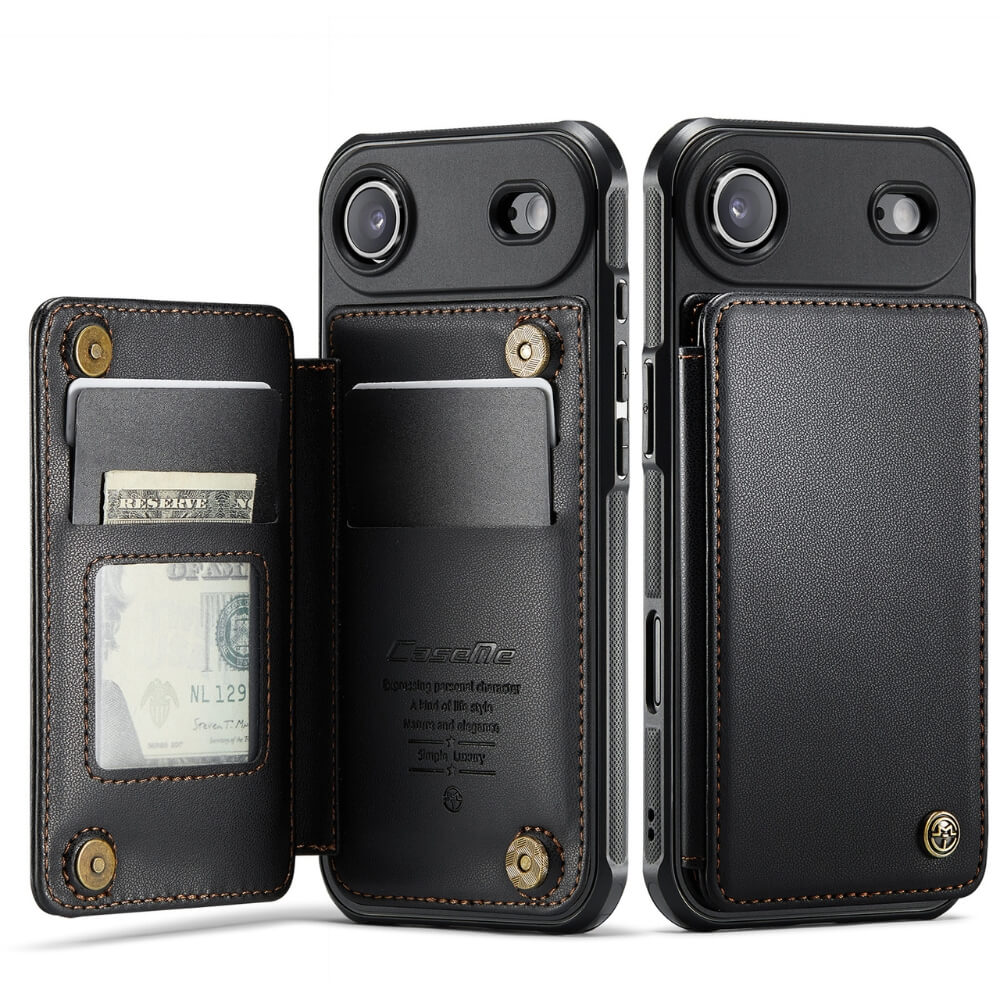Redeo RFID Blocking Wallet iPhone Case Black iPhone Air
