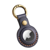 Custodia Genuine Leather AirTag Case With Metal Keyring Tannage Blue