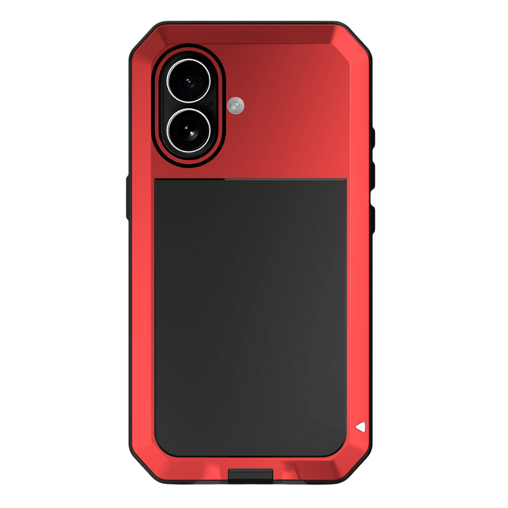 Titan Heavy Duty Metal iPhone Case For 14-17 Series Red iPhone 17