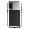 Titan Heavy Duty Metal iPhone Case For 14-17 Series Silver iPhone 17