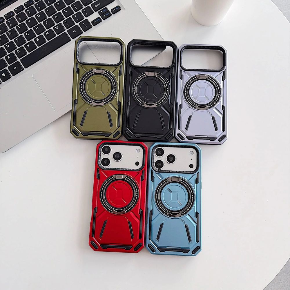 Virtus Magnetic Heavy Duty iPhone Case With Kickstand