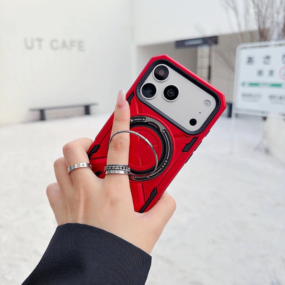 Virtus Magnetic Heavy Duty iPhone Case With Kickstand