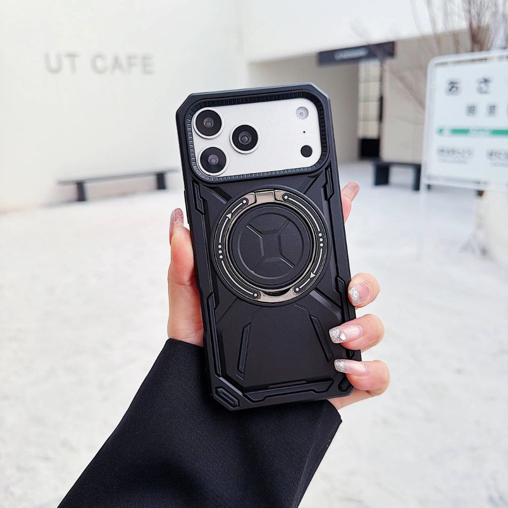 Virtus Magnetic Heavy Duty iPhone Case With Kickstand