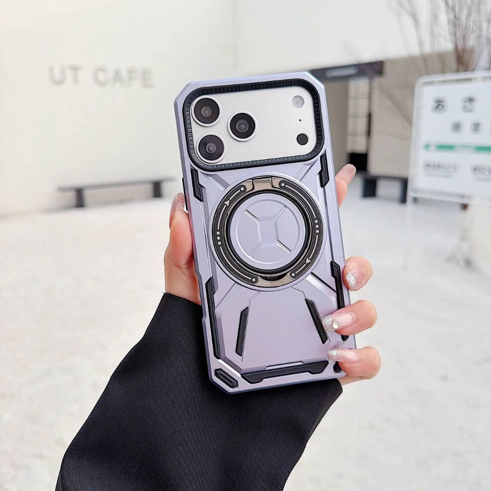 Virtus Magnetic Heavy Duty iPhone Case With Kickstand