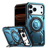 Virtus Magnetic Heavy Duty iPhone Case With Kickstand Light Blue