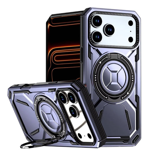 Virtus Magnetic Heavy Duty iPhone Case With Kickstand Light Purple