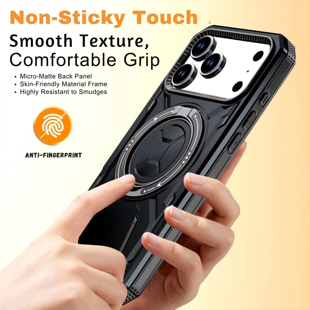 Virtus Magnetic Heavy Duty iPhone Case With Kickstand