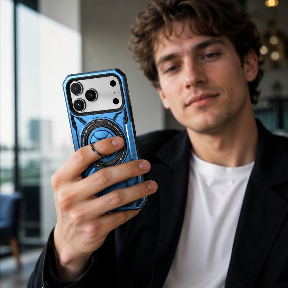 Virtus Magnetic Heavy Duty iPhone Case With Kickstand