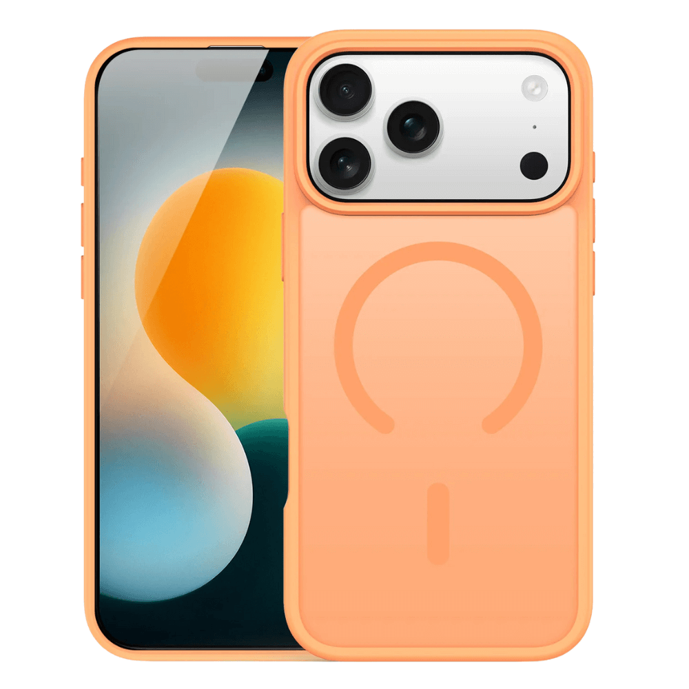 Valeo Slim Shockproof MagSafe iPhone Case Orange