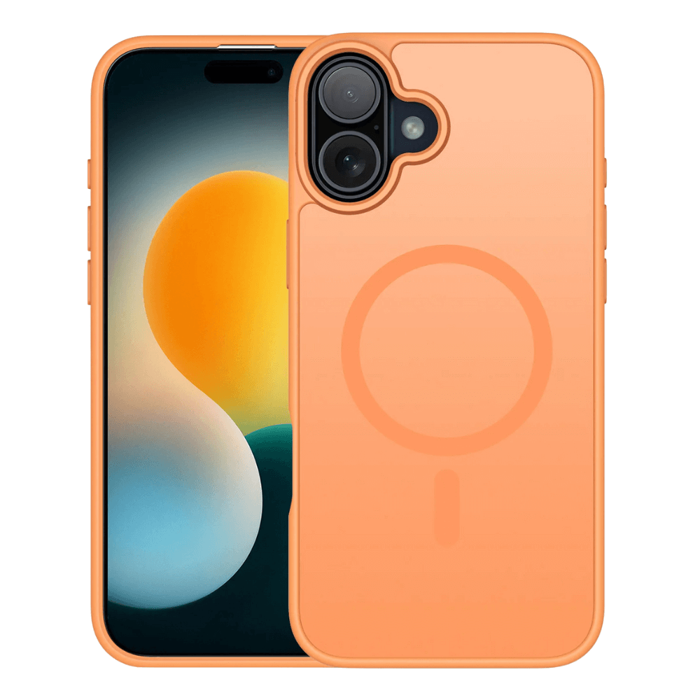 Valeo Slim Shockproof MagSafe iPhone Case Orange