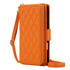 Acceptus Quilted Leather Wallet Case For iPhone 15-17 Orange