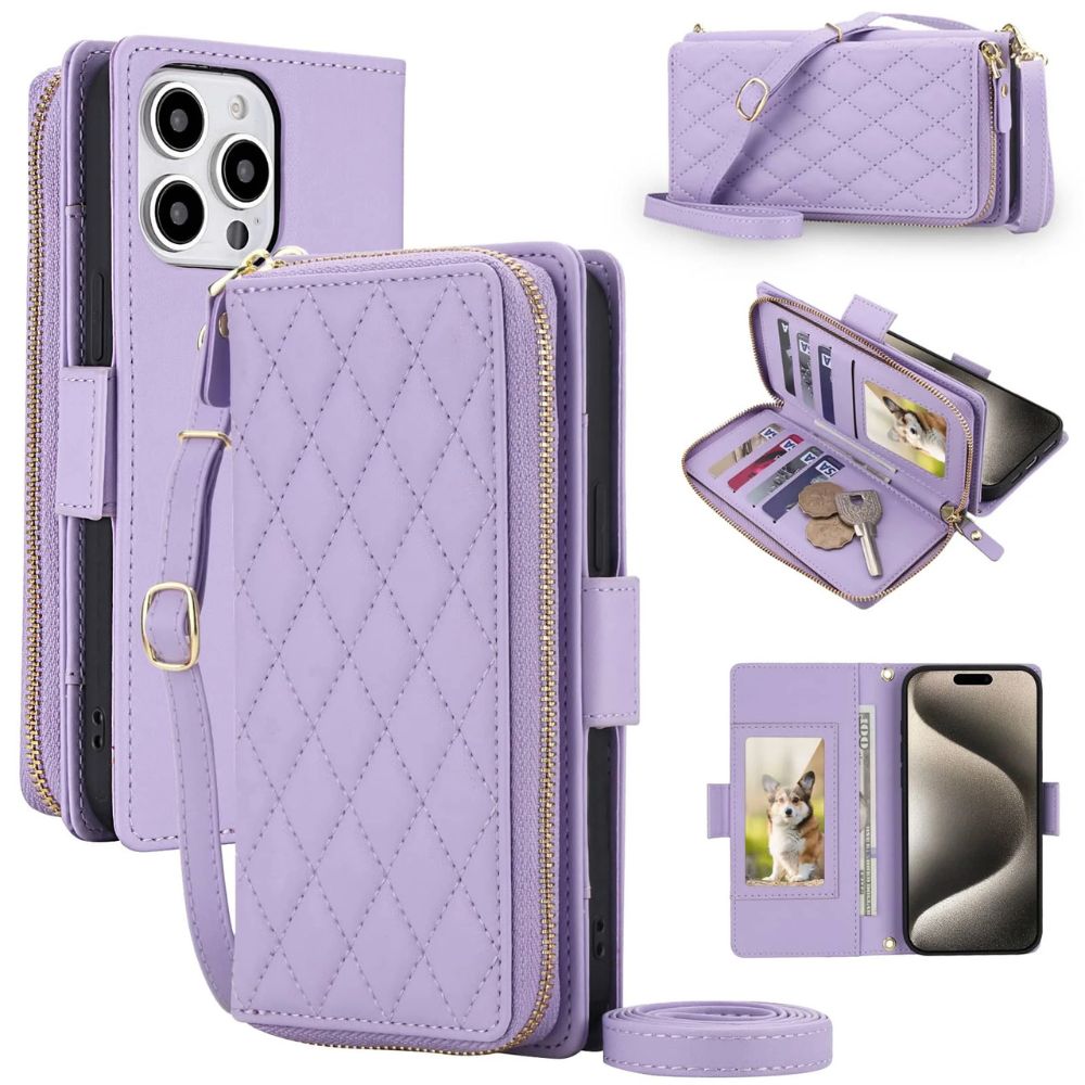 Acceptus Quilted Leather Wallet iPhone Case