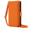 Acceptus Quilted Leather Wallet iPhone Case Orange