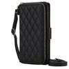 Acceptus Quilted Leather Wallet iPhone Case Black