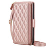 Acceptus Quilted Leather Wallet iPhone Case Rose Gold