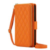 Aeger Quilted Leather Wallet Case for Galaxy S Series Orange