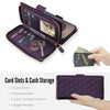 Aeger Quilted Leather Wallet Case for Galaxy S Series