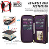 Aeger Quilted Leather Wallet Case for Galaxy S Series