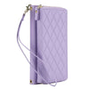 Aeneus Quilted Leather Wallet Case for Google Pixel Light Purple