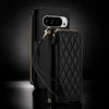Aeneus Quilted Leather Wallet Case for Google Pixel