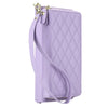 Aeternus Quilted Leather Wallet Case for Galaxy Z Fold Light Purple