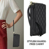 Aeternus Quilted Leather Wallet Case for Galaxy Z Fold