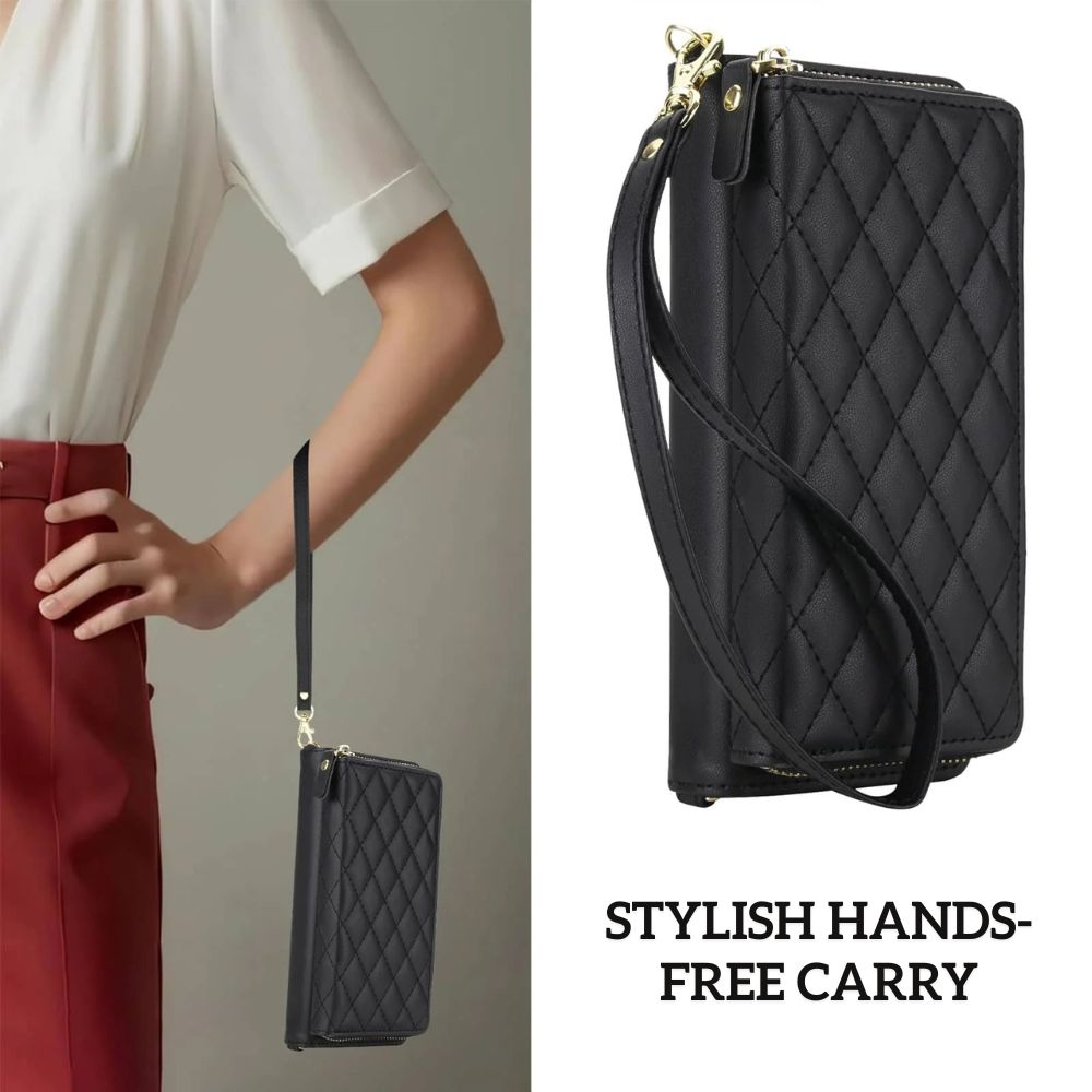 Aeternus Quilted Leather Wallet Case for Galaxy Z Fold