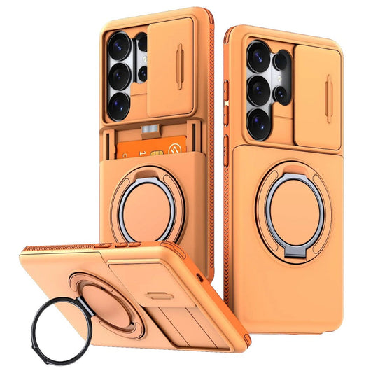 Aevum Shockproof Case With Kickstand For Galaxy S Series Orange