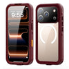 Ala Magsafe Pro Transparent Waterproof Case for iPhone Series 14-18 Cherry