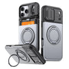 Aurum Shockproof iPhone Case With Kickstand Grey