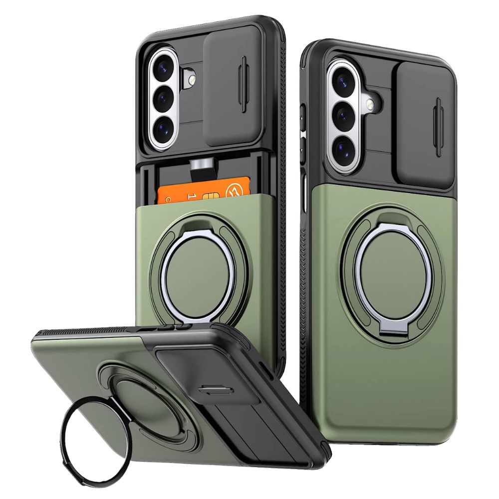 Avoco Shockproof Galaxy Case With Kickstand Green