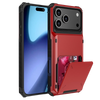 Orbit Shockproof iPhone Wallet Case For 14-18 Series Red
