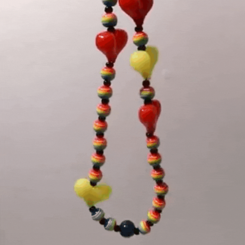 Brevis Acrylic Heart Phone Lanyard