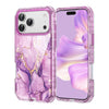 Castra Marble Pattern Soft Silicone iPhone Case Castra Purple Marble