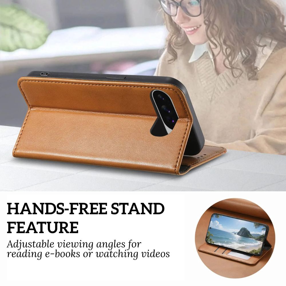 Ceno Leather Wallet Flip Case For Google Pixel
