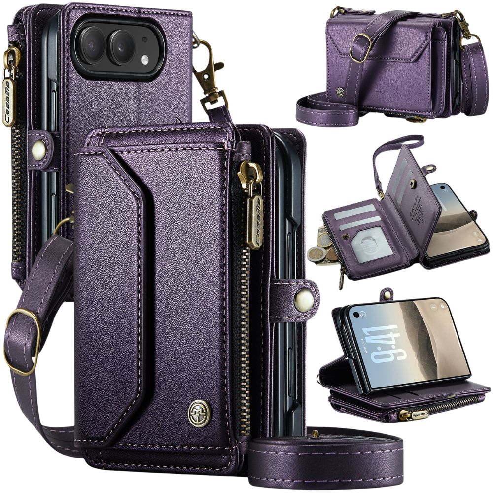 Cervus RFID Blocking Wallet Case With Crossbody Strap And Lanyard