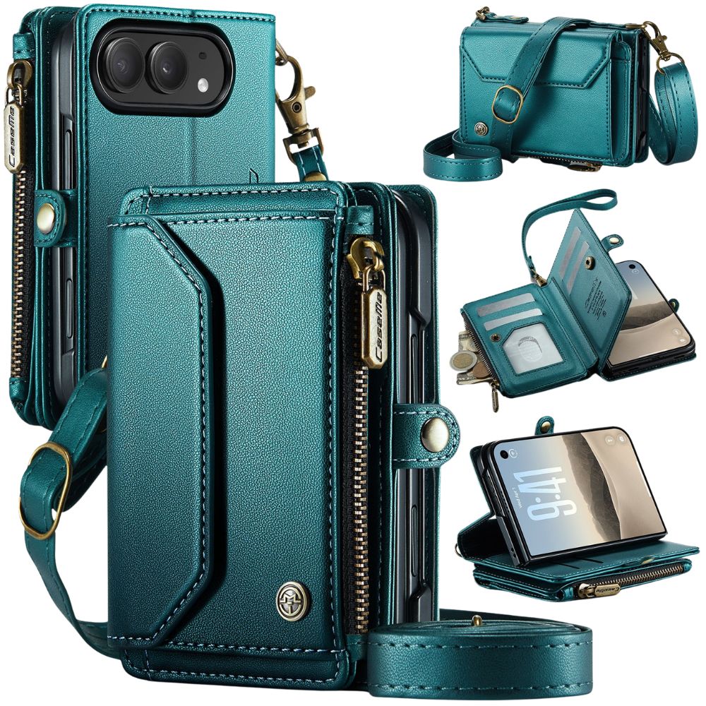 Cervus RFID Blocking Wallet Case With Crossbody Strap And Lanyard
