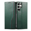 Ceteri Leather Wallet Flip Case For Galaxy S Series Green