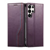 Ceteri Leather Wallet Flip Case For Galaxy S Series Purple