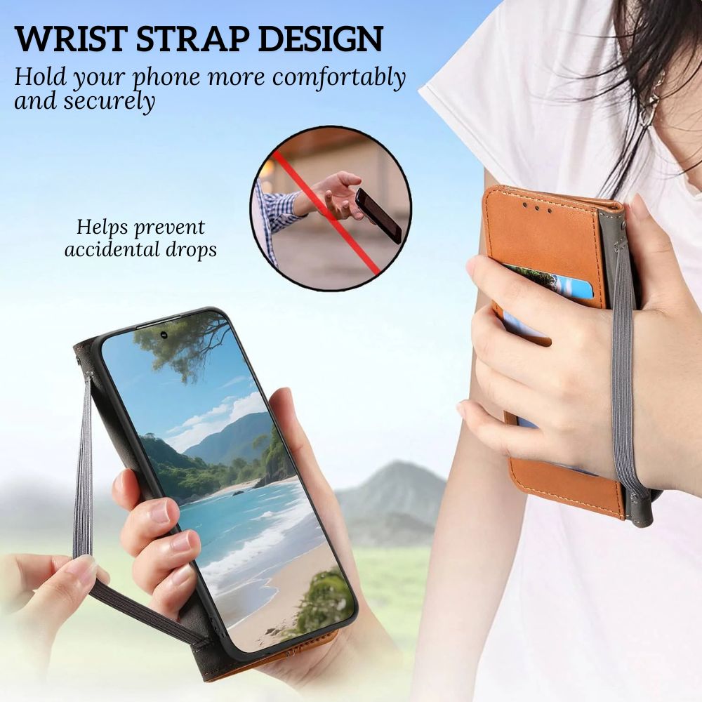 Ceteri Leather Wallet Flip Case For Galaxy S Series