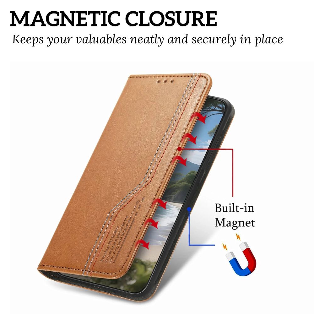 Ceteri Leather Wallet Flip Case For Galaxy S Series
