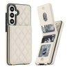 Cibo Leather Wallet Case For Galaxy A Series With Card Holder Beige