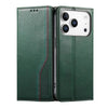 Civis Leather Wallet Flip iPhone Case Green