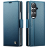 Concero Premium Leather Wallet Case for Galaxy Z Fold With Card Slot Blue