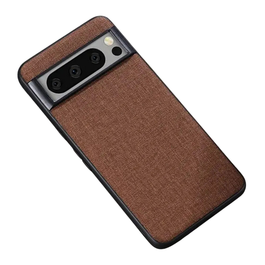 Determino Fabric Textured Case For Google Pixel 8 Series Brown