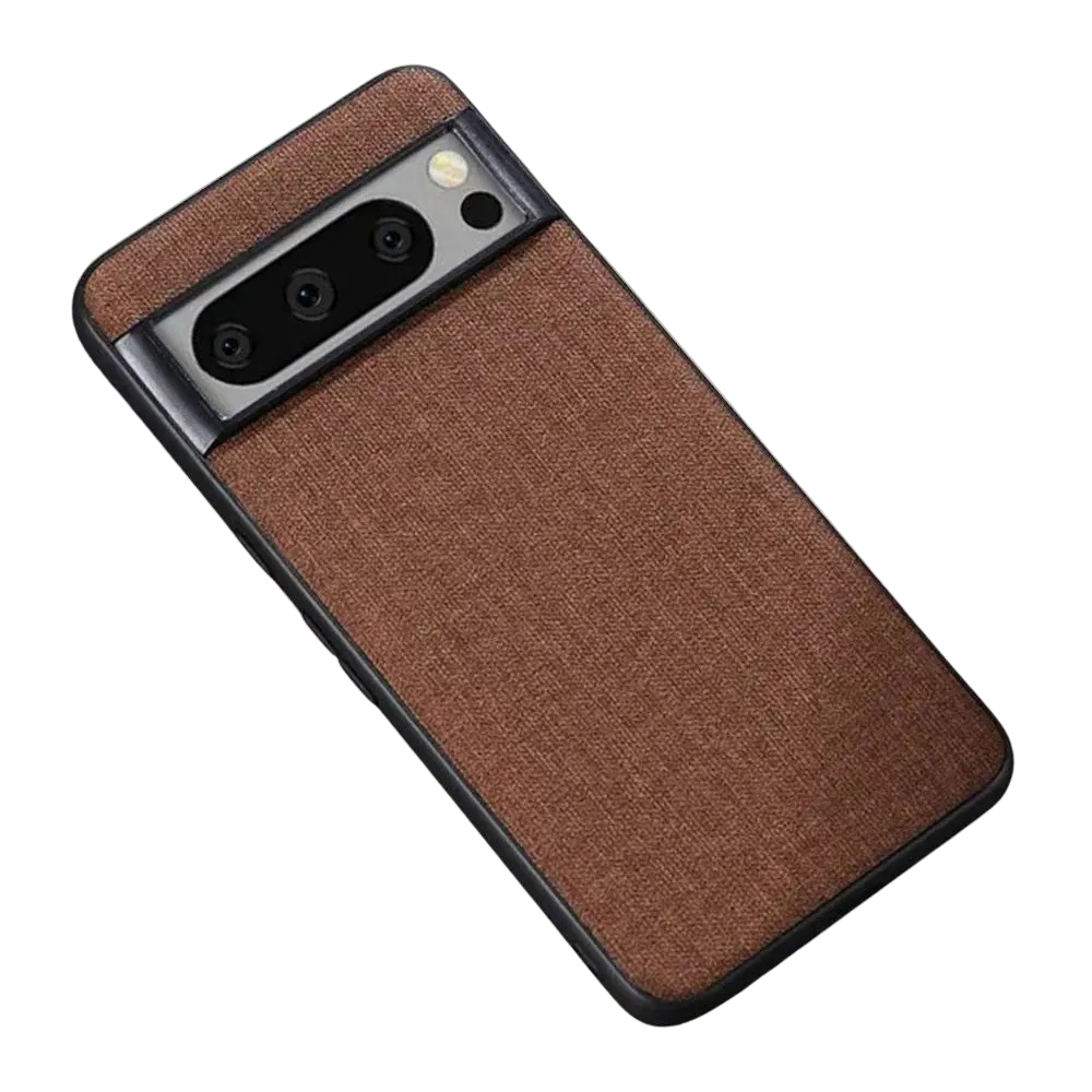 Determino Fabric Textured Case For Google Pixel 8 Series Brown