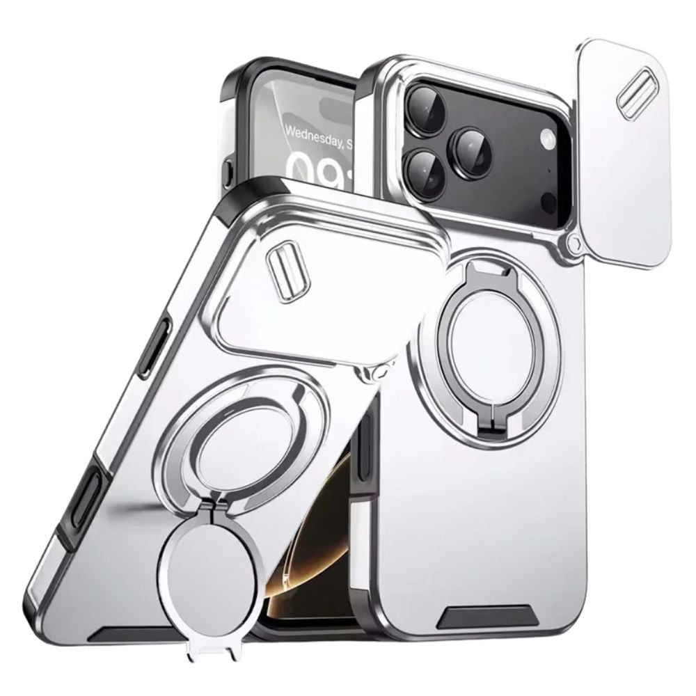Derideo Heavy-Duty iPhone Case Silver
