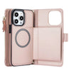 Detineo RFID Magnetic Detachable Wallet iPhone Case Rose Gold