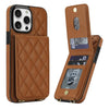 Devenio Leather Wallet iPhone Case With Card Holder Brown